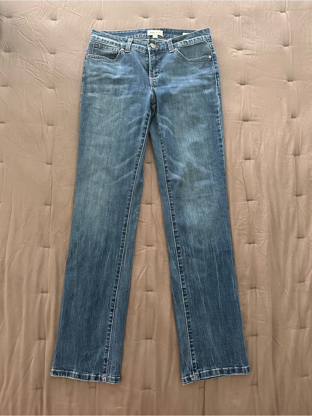 Code Bleu Straight-Leg Medium Blue Jeans